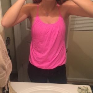 pink lulu lemon tank top
